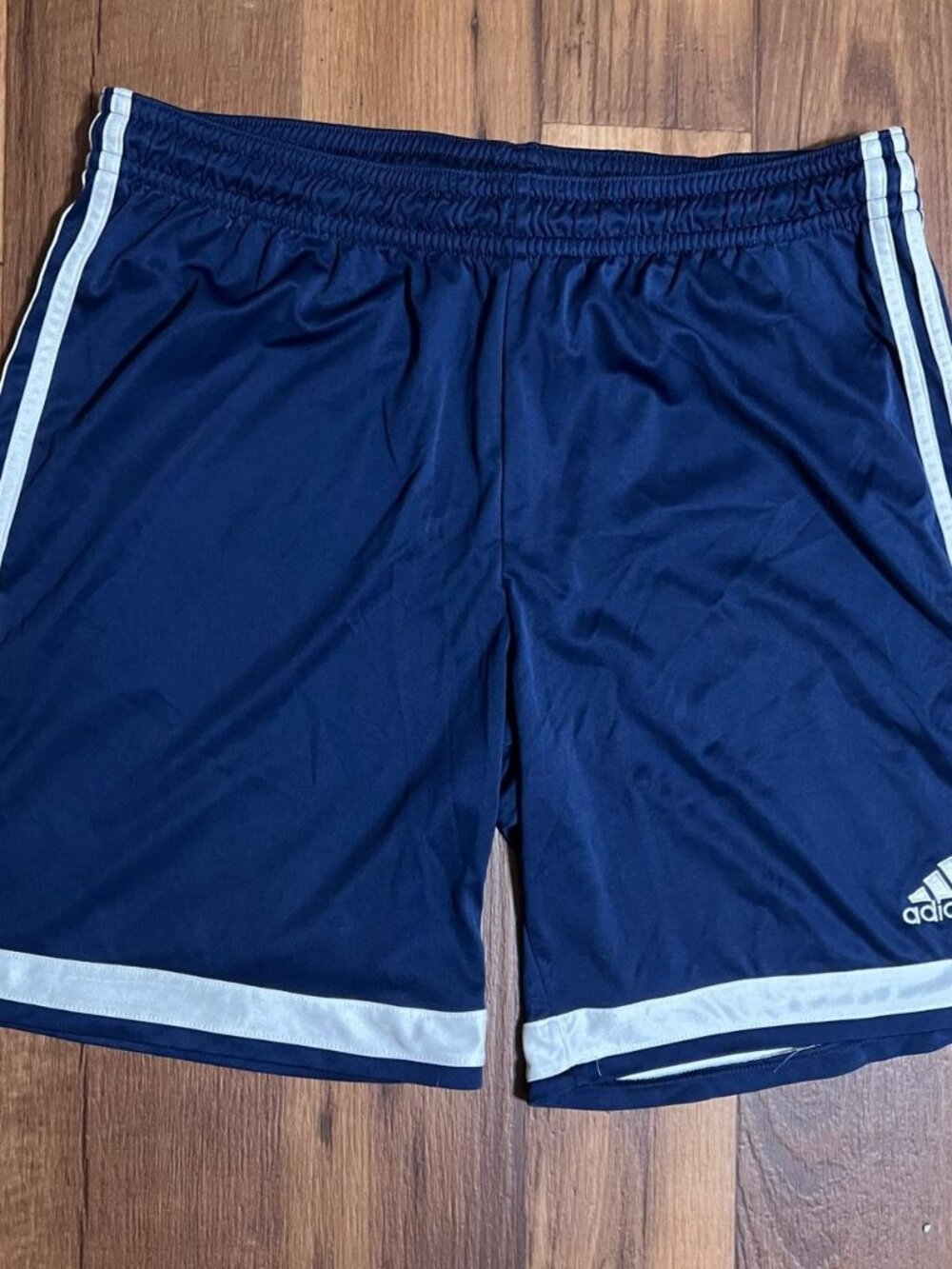 Vintage 2000's Adidas 3 Stripe Shorts Mens XL Blue Athletic Shorts Gym